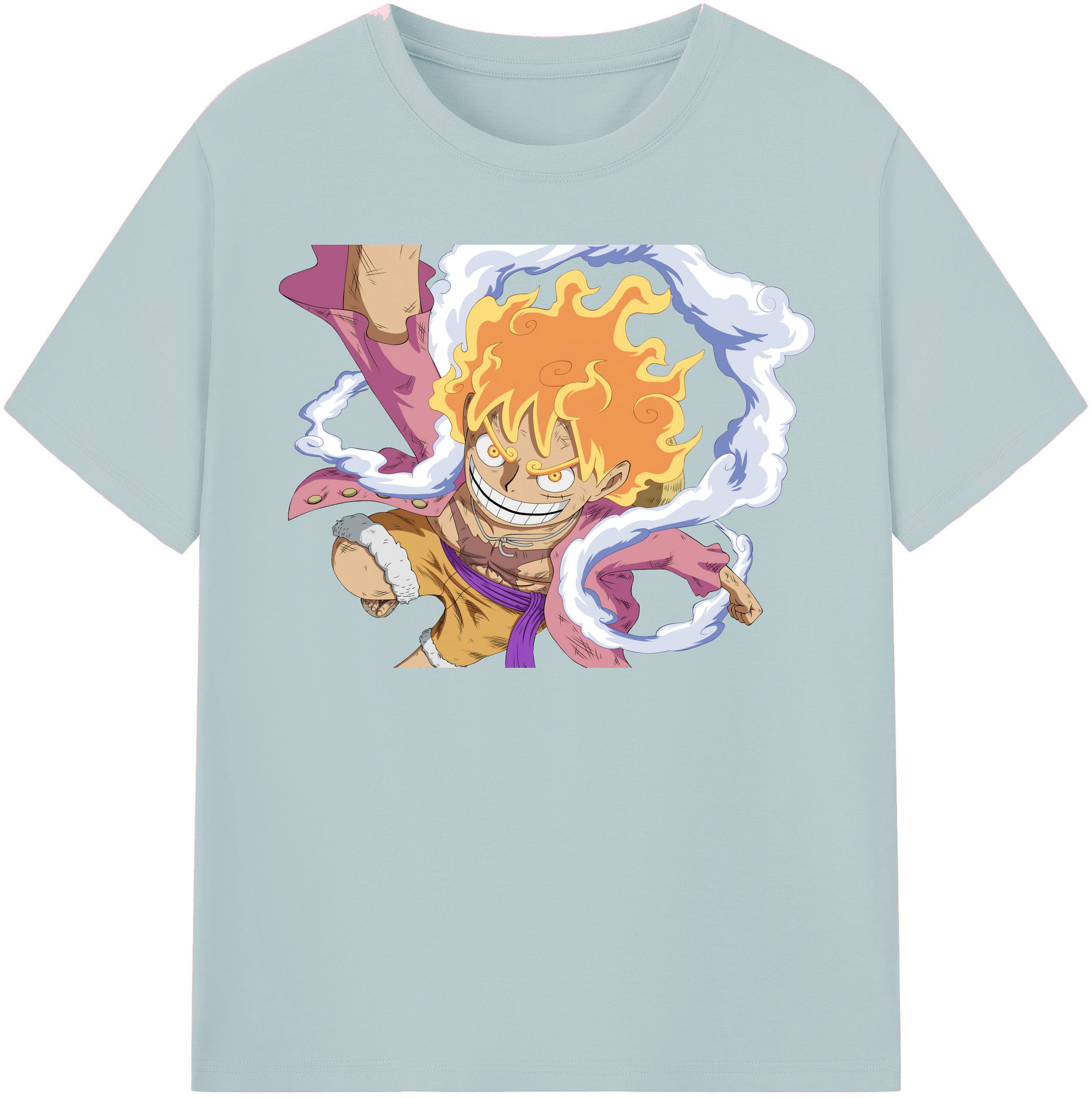 ワンピース モンキー・D・ルフィ ONE PIECE Monkey D. Luffy 綿100％半袖Tシャツ（フロントプリント）